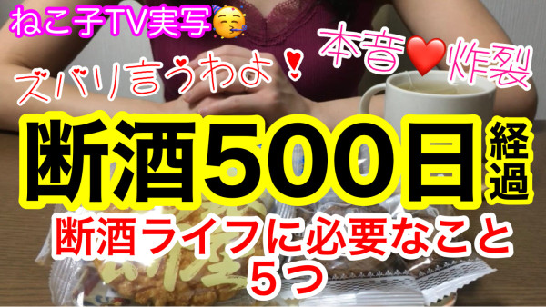 断酒500日記念動画